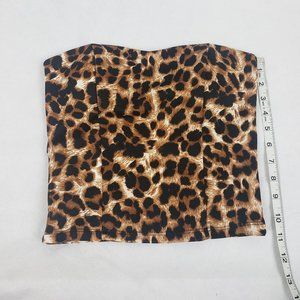 Cheetah print crop top